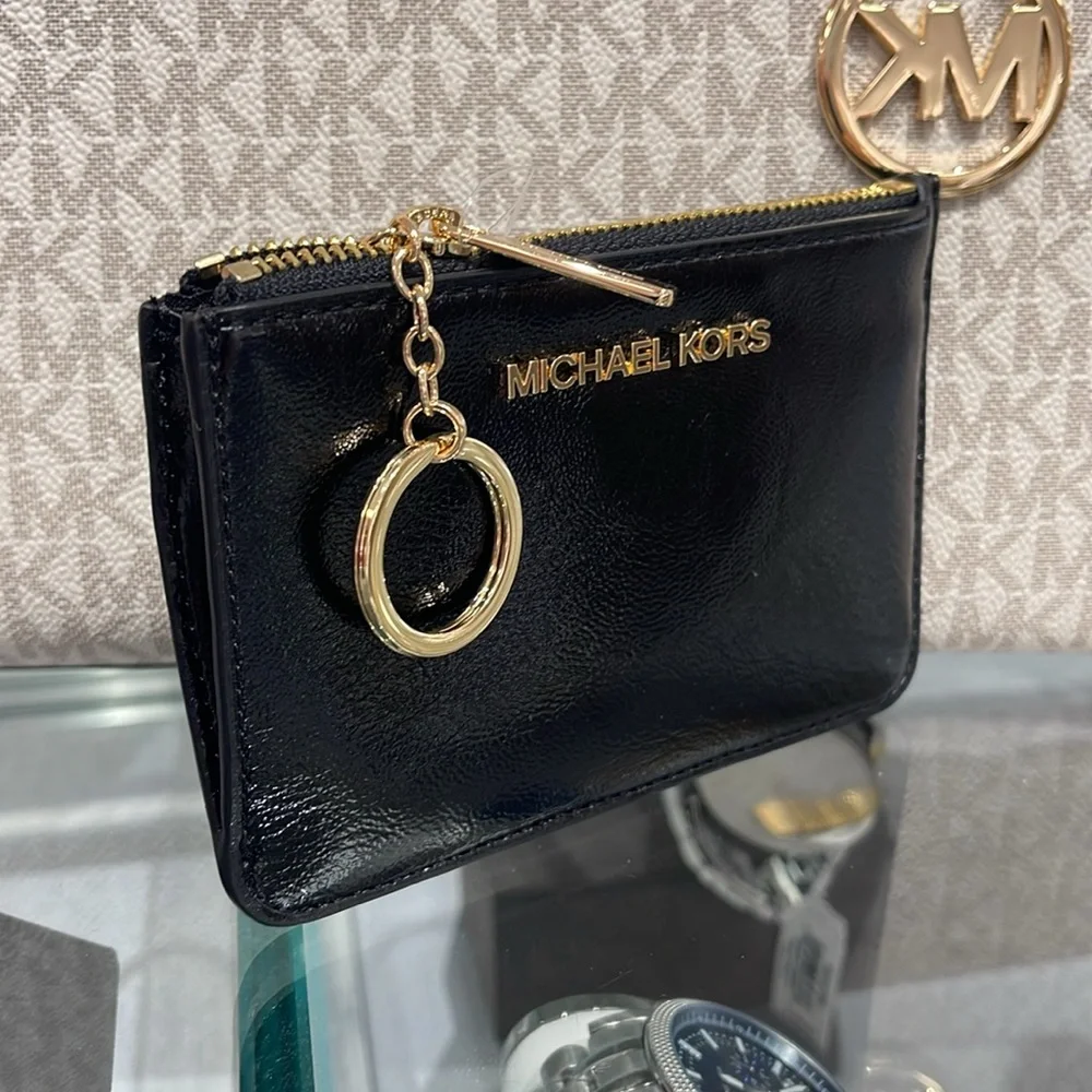 MICHAEL KORS
Jet Set Travel Small Top Zip Coin Pouch With ID
Black 
NWT - Picture 2 of 16
